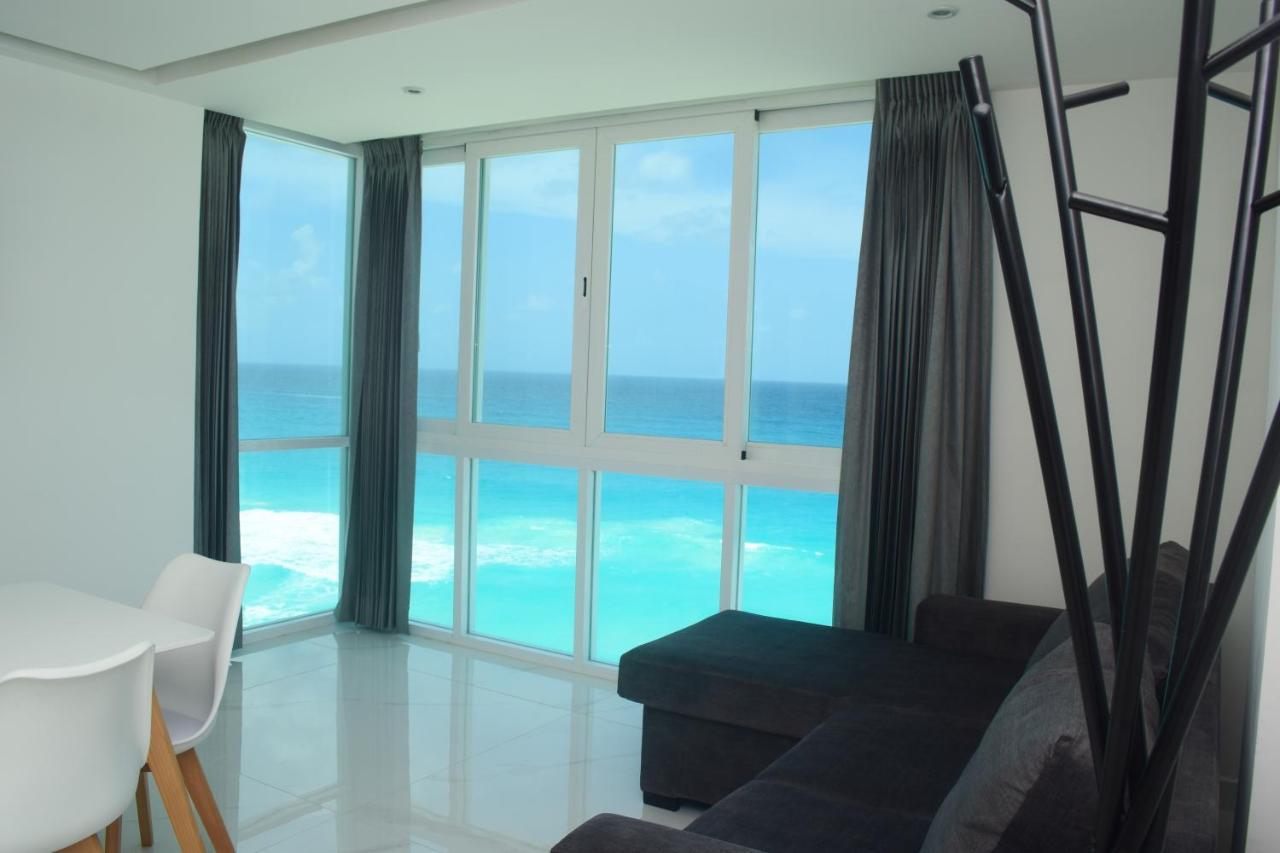 Nuevo Estudio A Pie De Playa, Vistas Increibles, Alberca, Gym Jacuzi, Seguridad, 3503 * Cancún