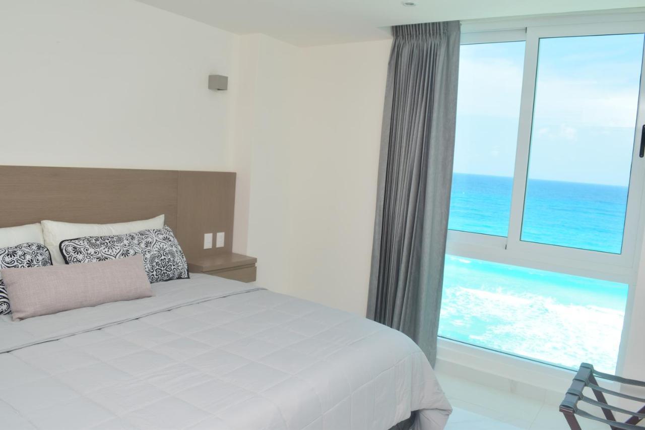 Nuevo Estudio A Pie De Playa, Vistas Increibles, Alberca, Gym Jacuzi, Seguridad, 3503 Cancún